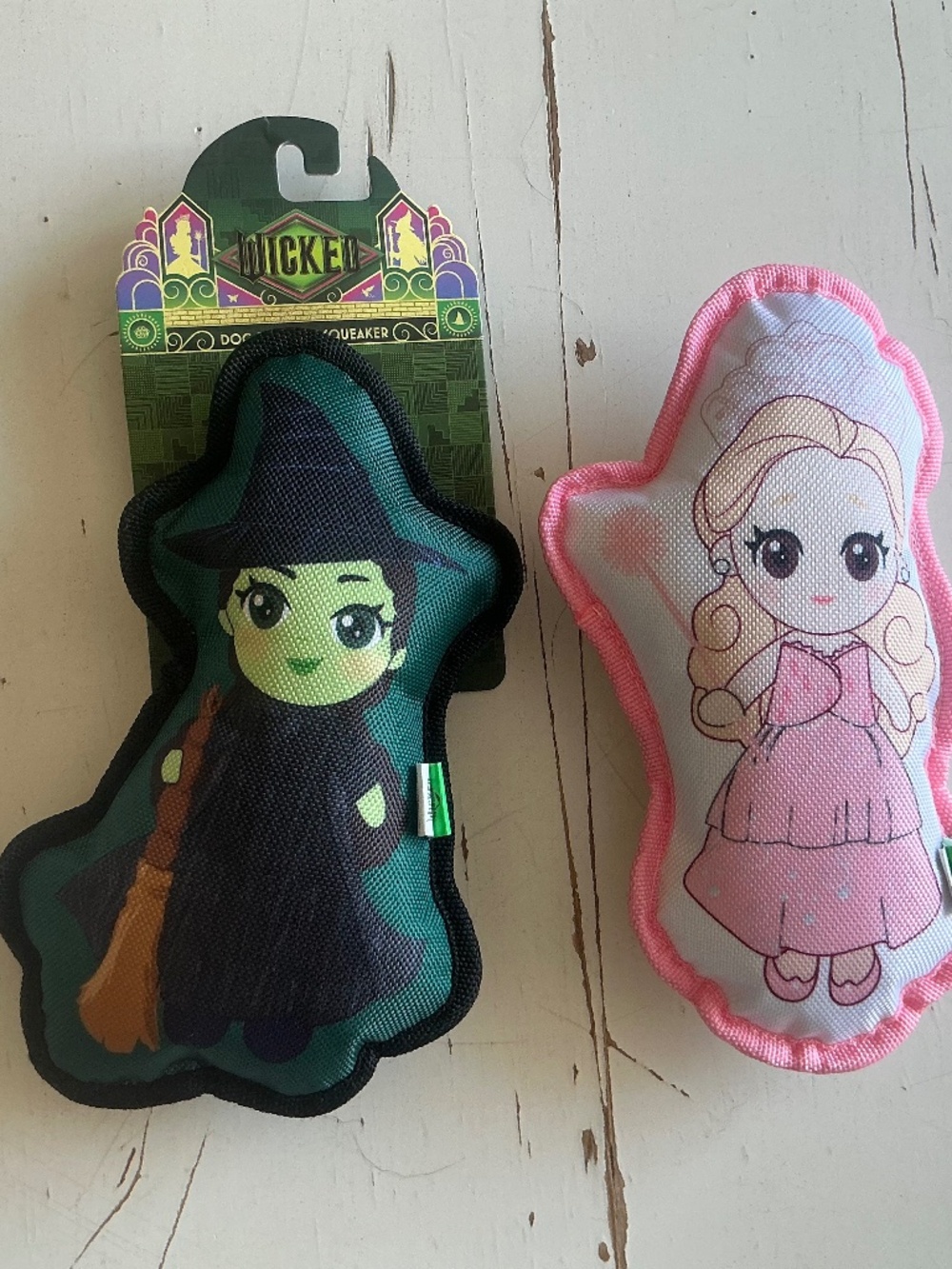 NWT & NWOT Universal Studios Wicked Glinda & Elphaba 9’ Dog Toys